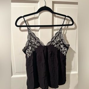 Cute Black Blousy Tank